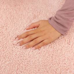 Kukoon Pink Washable Machine Wash Shaggy Rug - Size: 120 cm x 170 cm - thumbnail 4