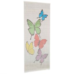 Berkfield Home Insect Door Curtain Bamboo 90x200 cm - thumbnail 2