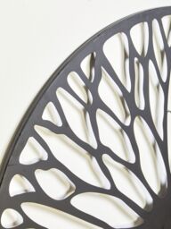 Orsina Large Black Floral Metal Wall Art, Modern Artwork For Contemporary Homes, Metal Wall Decor, Flower Artwork - thumbnail 4