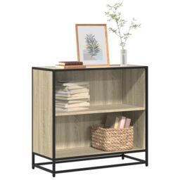 Berkfield Home Book Cabinet Sonoma Oak 80.5x35x76 cm Engineered Wood in Brown - thumbnail 1