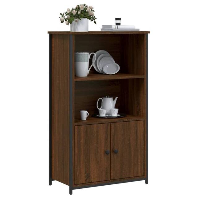 Berkfield Home Highboard Brown Oak 62x32x103.5 cm Engineered Wood - image 1