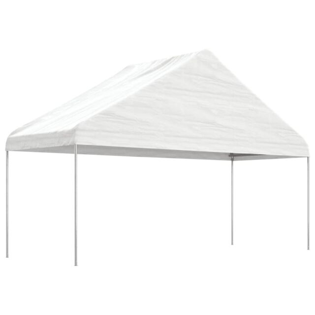 Berkfield Home Gazebo with Roof White 5.88x2.23x3.75 m Polyethylene - image 1