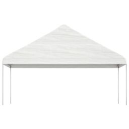 Berkfield Home Gazebo with Roof White 5.88x2.23x3.75 m Polyethylene - thumbnail 2