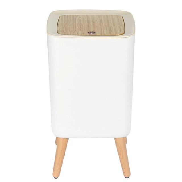 Kelvenix Square Bathroom Trash Can Garbage Can in White - Size: 0.6m2 - image 1