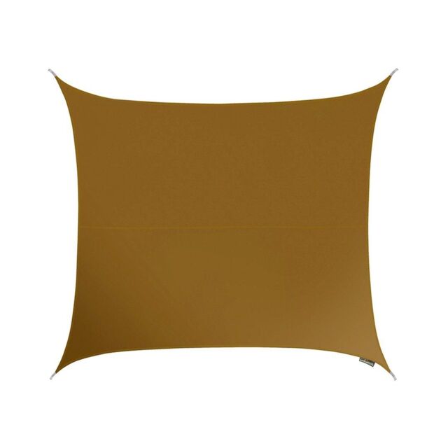 Primrose 5.4m Square Water Resistant Sun Shade Canopy 96.5% UV Block Free Rope in Brown - image 1