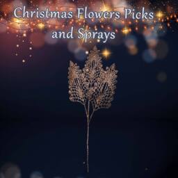 VFM e-Store Christmas Stem Leaves Berries Decoration 80cm x 37cm Rose Gold X 1 - Size: 80 cm x 37 cm - thumbnail 3