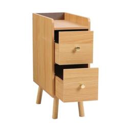 SPETLEK 2 Tiers Bamboo Bedside Table in Brown - Size: 0.6m2 - thumbnail 4