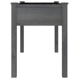 Berkfield Home Planter with Liner Grey 118x59x76 cm Solid Wood Fir - Size: 118 x 59 x 76 cm - thumbnail 5