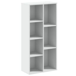 Berkfield Home Bookcase White 50x25x105 cm Engineered Wood - Size: 50 x 25 x 105 cm - thumbnail 2
