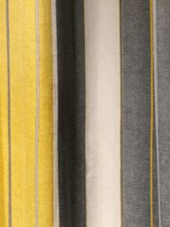 Fusion 'Whitworth Stripe' Fully Lined 100% Cotton Eyelet Curtains in Mustard - Size: 117 cm width x 183 cm drop - thumbnail 3