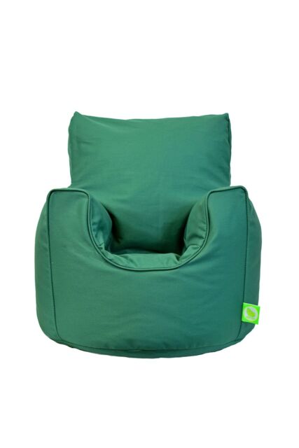 Bean Lazy Cotton Twill British Racing Green Bean Bag Arm Chair Toddler Size - Size: Small - image 1