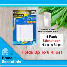 VFM e-Store Removable Picture Hanging Hooks, (Pack of 4) No Damage in White - thumbnail 2