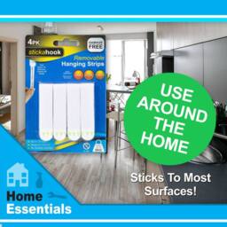 VFM e-Store Removable Picture Hanging Hooks, (Pack of 4) No Damage in White - thumbnail 3