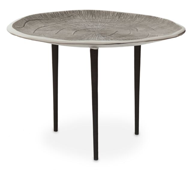 Orsina Silva Oak Effect Silver Top Coffee Table - image 1