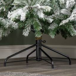 Samuel Alexander 7ft Snowy Grandis Fir Artificial Christmas Tree with Metal Stand in Green - thumbnail 7
