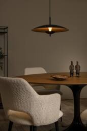 Netlighting Lucide VULCAN Pendant light 47 cm LED Dim. 1x9W 3000K Black - thumbnail 3