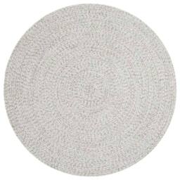 THE RUGS Indoor Outdoor Trenzado Rug Polypropylene Bordered Plain Design in White - Size: 80 cm x 150 cm - thumbnail 8