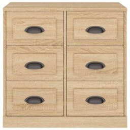 Berkfield Home Sideboard Sonoma Oak 70x35.5x67.5 cm Engineered Wood in Brown - thumbnail 6