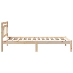 Berkfield Home Brown 90 x 200 cm Solid pine wood in Natural - thumbnail 6