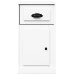 Berkfield Home Side Cabinet with Drawer White 40x50x75 cm Engineered Wood - Size: 40 x 50 x 75 cm - thumbnail 6
