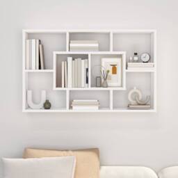 Berkfield Home Wall Shelf White 85x16x52.5 cm Engineered Wood - thumbnail 3