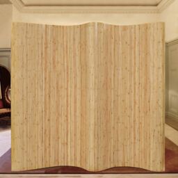 Berkfield Home Room Divider Bamboo 250x165 cm Natural in Beige - thumbnail 5