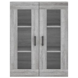 Berkfield Home Wall Mounted Cabinets 2 pcs Grey Sonoma Engineered Wood - thumbnail 6