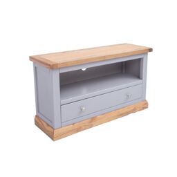 Cabinet Bits Biccari Grey 1 Drawer TV Cabinet Chrome Knob - thumbnail 3
