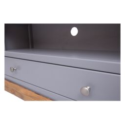 Cabinet Bits Biccari Grey 1 Drawer TV Cabinet Chrome Knob - thumbnail 5
