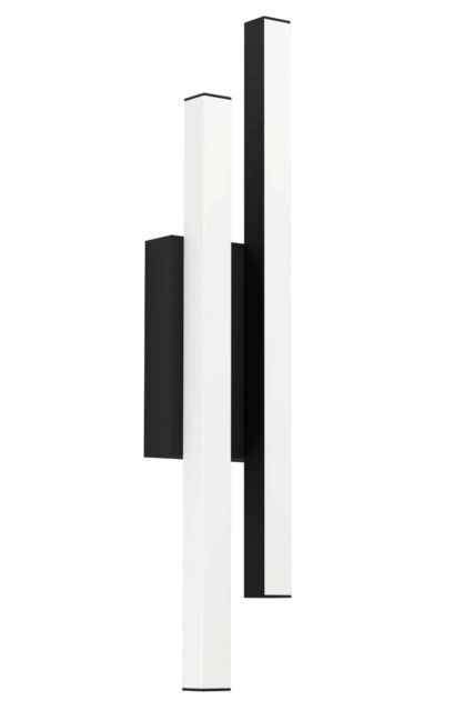 Eglo Serricella Metal Integrated LED IP55 Outdoor Wall Light in Black - image 1