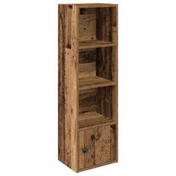 Berkfield Home Bookcase Old Wood 31x24x102 cm Engineered Wood in Brown - Size: 31 x 24 x 102 cm - thumbnail 1