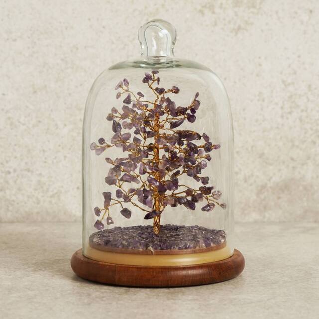 Serenity Gemstone Dome Tree Small - Amethyst in Purple - image 1