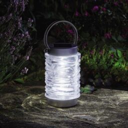 Marco Paul 3pck Solar Wave Lantern in Silver - thumbnail 1