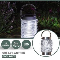 Marco Paul 3pck Solar Wave Lantern in Silver - thumbnail 4