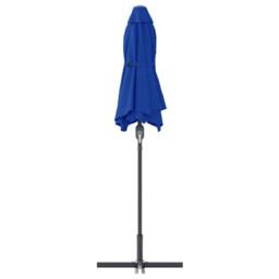 Berkfield Home Modern Garden Parasol Blue 380 x 196 x 235 cm Powder-coated steel - thumbnail 7