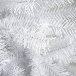House of Home 6ft Artificial Christmas Tree with Sturdy Metal Stand - White - Size: 180 cm x 90 cm - thumbnail 2