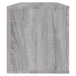 Berkfield Home Wall Shoe Cabinet Grey Sonoma 100x35x38 cm Engineered Wood - Size: 100 x 35 x 38 cm - thumbnail 6
