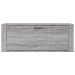Berkfield Home Wall Shoe Cabinet Grey Sonoma 100x35x38 cm Engineered Wood - Size: 100 x 35 x 38 cm - thumbnail 5