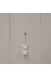 KDMD White Ceramic Hanging Reindeer - thumbnail 1