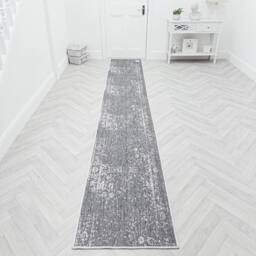 runrug Carpet Runner Rug - Indoor/Outdoor, Reversible, 2mm - 'Tapestry' in Grey - Size: 60 cm x 150 cm - thumbnail 7