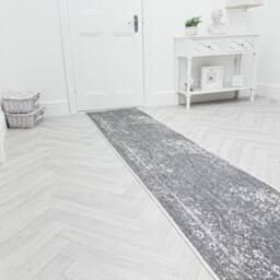 runrug Carpet Runner Rug - Indoor/Outdoor, Reversible, 2mm - 'Tapestry' in Grey - Size: 60 cm x 150 cm - thumbnail 3
