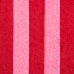 OHS Stripe Fleece Throw Over Bedspread Ultra Soft Warm Sofa Bed Blanket Travel Plush in Red - thumbnail 5