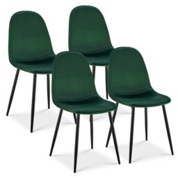 Bravich LTD Ron Velvet Dining Chair in Green - thumbnail 6
