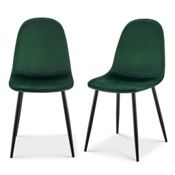 Bravich LTD Ron Velvet Dining Chair in Green - thumbnail 5