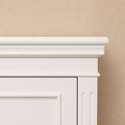 Melody Maison Wooden 2 Shelf Storage Cupboard Sideboard - Daventry Ivory Range - thumbnail 6