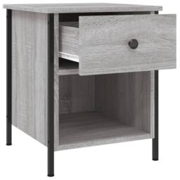 Berkfield Home Bedside Cabinets 2 pcs Grey Sonoma 40x42x50 cm Engineered Wood - Size: 40 x 42 x 50 cm - thumbnail 6