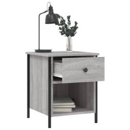 Berkfield Home Bedside Cabinets 2 pcs Grey Sonoma 40x42x50 cm Engineered Wood - Size: 40 x 42 x 50 cm - thumbnail 5