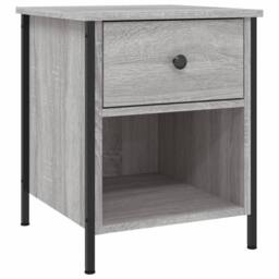 Berkfield Home Bedside Cabinets 2 pcs Grey Sonoma 40x42x50 cm Engineered Wood - Size: 40 x 42 x 50 cm - thumbnail 3