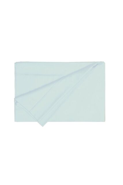 Belledorm Egyptian Cotton 200 Thread Count Flat Sheet in Light Blue - Size: King - image 1