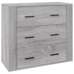 Berkfield Home Sideboard Grey Sonoma 80x33x70 cm Engineered Wood - Size: 80 x 33 x 70 cm - thumbnail 2